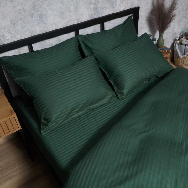 Фото - Наволочка Moon&Star Satin Stripe Mystic Green 70х70 2 шт. (MS-840001253)