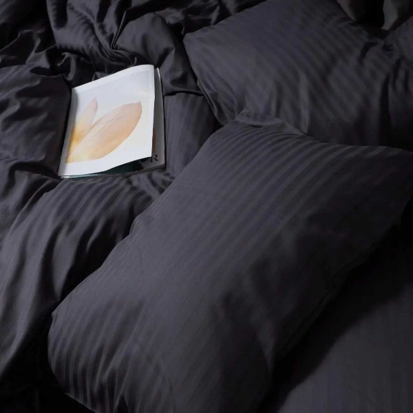 Фото - Наволочка Moon&Star Satin Stripe Dark Serenity 40х60 2 шт (MS-840001243)