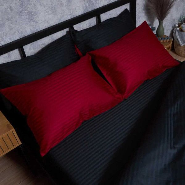 Фото - Наволочка Moon&Star Satin Stripe Dark Romance 70х70 2 шт. (MS-840001241)