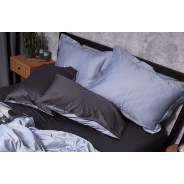 Фото - Наволочка Moon&Star набор Satin Premium Skyline Gray 50х50 2 шт. (MS-840000452)