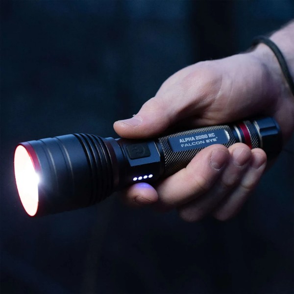 Фото - Фонарь аккумуляторный Falcon Eye 2000 RC (2000 Lm) Focus Rechargeable Type-C (FHH0123)