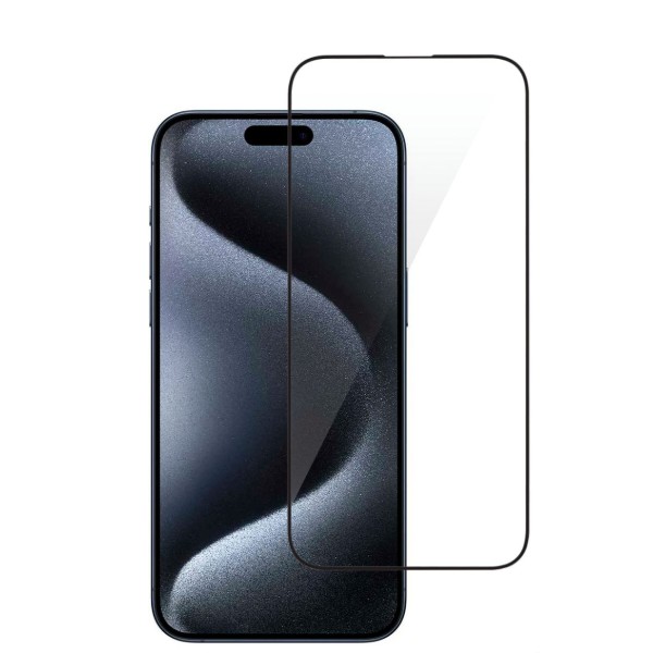 Фото - Защитное стекло для смартфона 2E for Apple iPhone 15Pro Max(6.7), 2.5D FCFG (2E-IP-15PM-6.7-SMFCFG-BB)