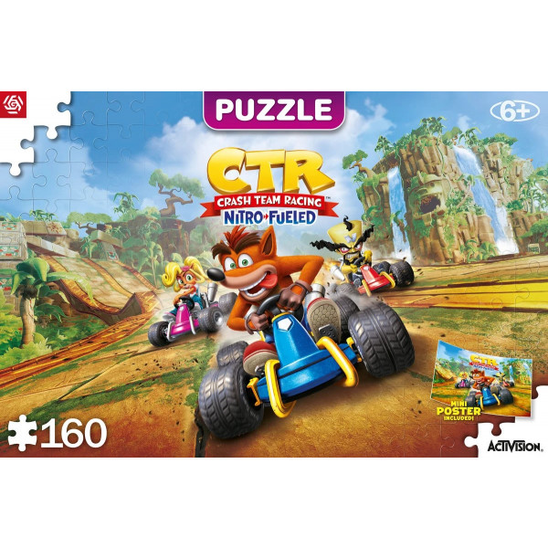 Фото - Пазли (8 +) Good Loot Crash Team Racing Nitro-Fueled Puzzles 160 шт. (5908305240372)