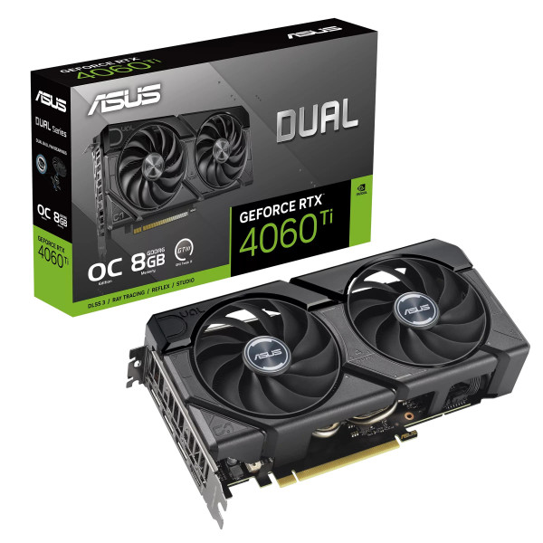 Видеокарта Asus GeForce RTX 4060 Ti 8GB GDDR6 DUAL OC EVO (DUAL