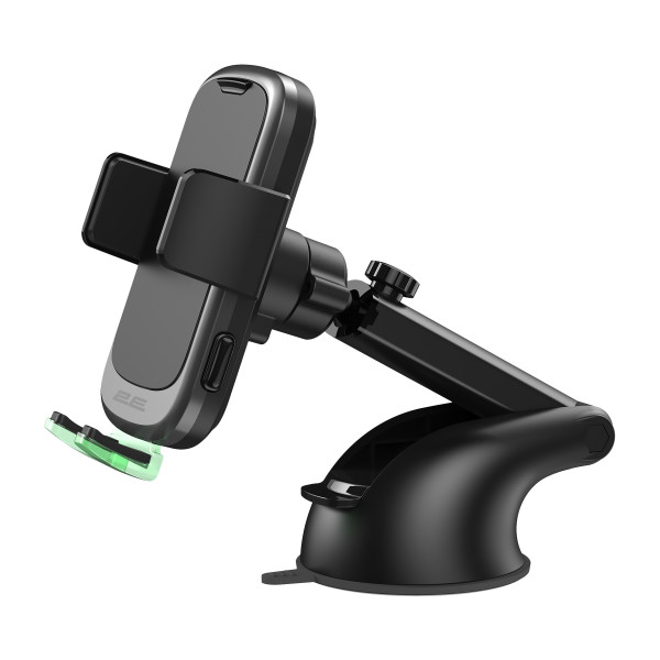 Фото - Автотримач з бездротовою зарядкою 2E Wireless з бездротовою зарядкою (2E-WCQ01-10)