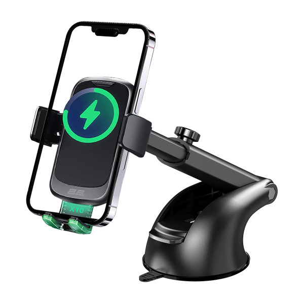 Фото - Автотримач з бездротовою зарядкою 2E Wireless з бездротовою зарядкою (2E-WCQ01-10)