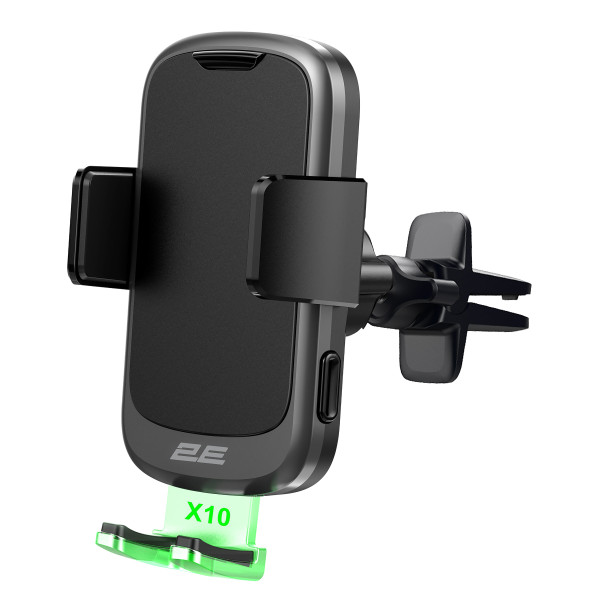 Фото - Автотримач з бездротовою зарядкою 2E Wireless з бездротовою зарядкою (2E-WCQ01-10)
