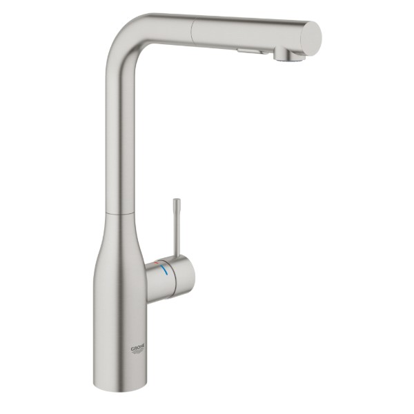 Фото - Кухонний змішувач Grohe Accent Ohm L Dual Spray Суперсталь (30432DC0)