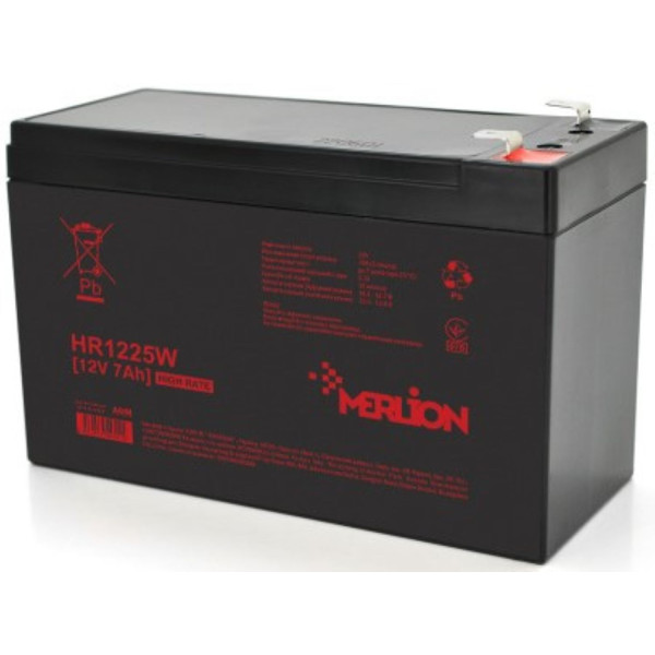 Фото - Аккумулятор для ИБП Merlion HR1225W 12V 7Ah