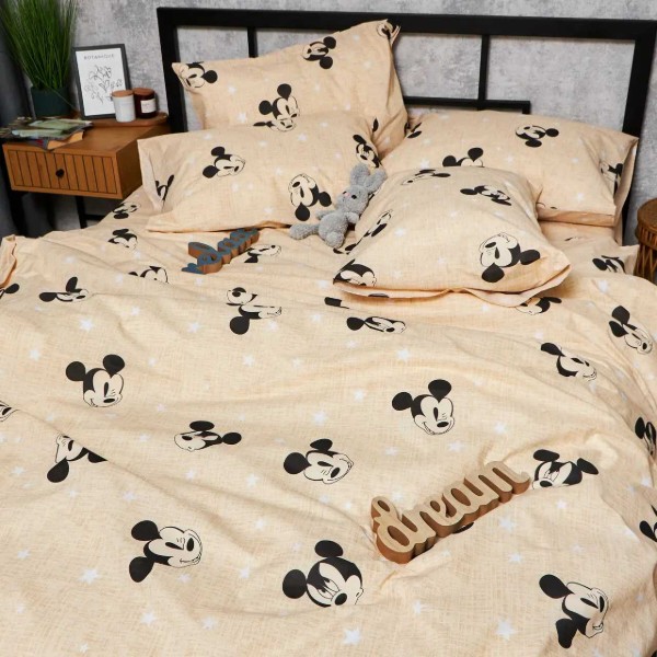 Фото - Комплект постільної білизни Moon&Star Бязь Gold Люкс Mickey Mouse 160х220 нав. 2х40х60 (MS-820006495)