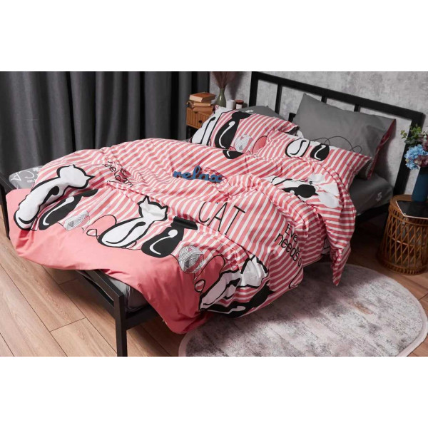 Фото - Комплект постільної білизни дитячий Moon&Star Бязь Gold Люкс Cat 110х140 нав. 2х50х70 (MS-830000123)