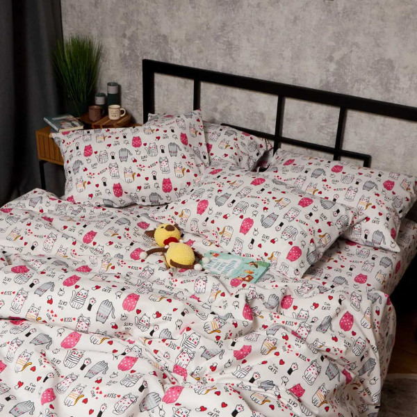 Фото - Наволочка Moon&Star Бязь Gold Люкс Cute Cats 40х60 2 шт (MS-840001327)