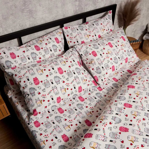 Фото - Наволочка Moon&Star Бязь Gold Люкс Cute Cats 70х70 2 шт. (MS-840001331)