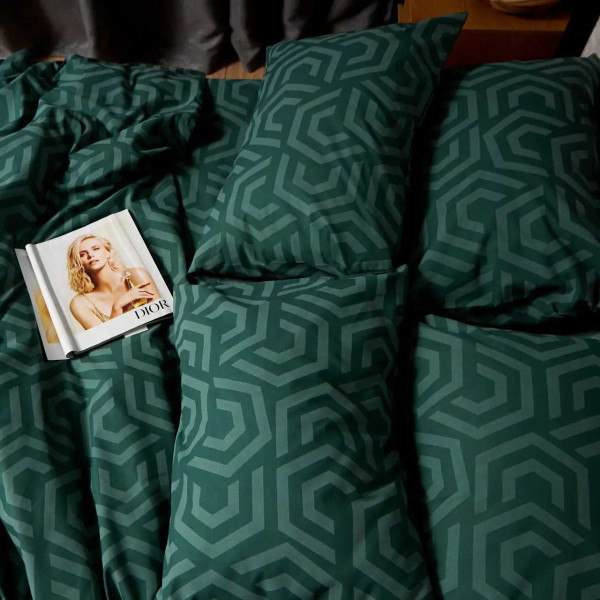 Фото - Наволочка Moon&Star Бязь Gold Люкс Emerald Maze 40х60 2 шт (MS-840001339)