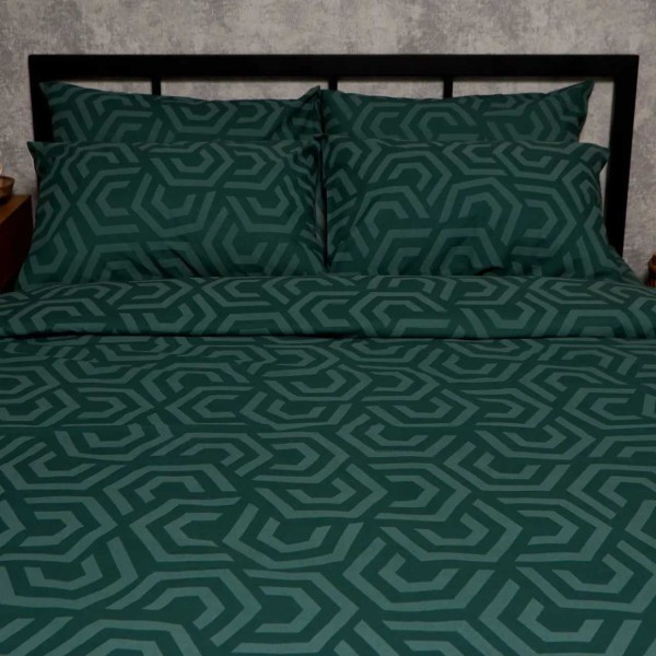 Фото - Наволочка Moon&Star Бязь Gold Люкс Emerald Maze 40х60 2 шт (MS-840001339)