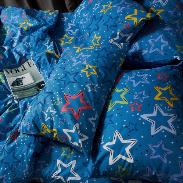 Фото - Комплект постільної білизни Moon&Star Бязь Gold Люкс Galaxy Dreams King Size 220x240 нав. 2х70х70 (MS-820009277)