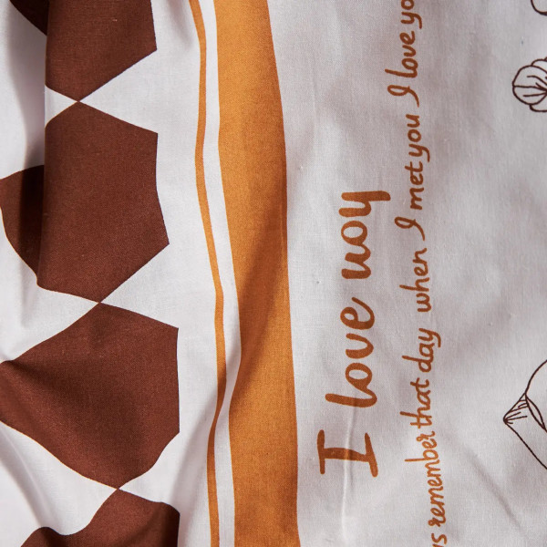 Фото - Комплект постільної білизни Moon&Star Бязь Gold Люкс Heart Patch 160х220 (MS-820009400)