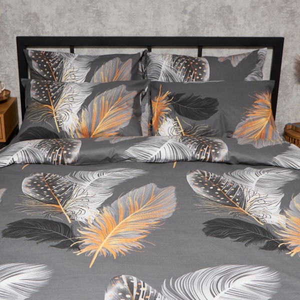 Фото - Комплект постельного белья Moon&Star Бязь Gold Люкс Mystic Feathers 175х210 нав. 2х70х70 (MS-820009492)