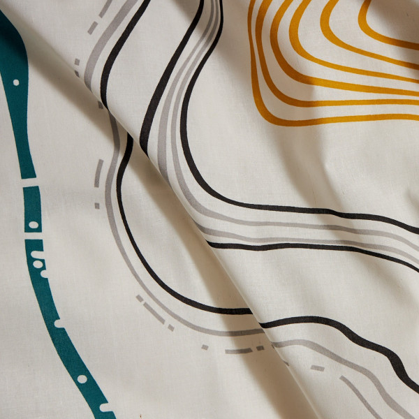 Фото - Комплект постільної білизни Moon&Star Бязь Gold Люкс Natural Waves 175х210 нав. 4х50х70 (MS-820009528)