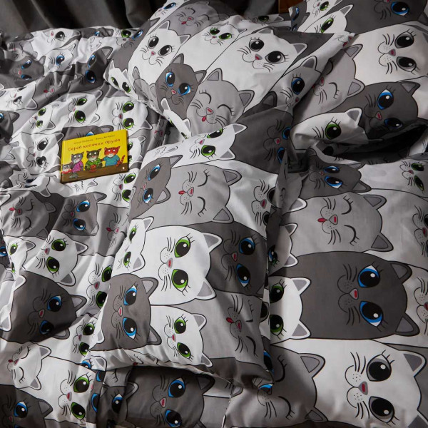 Фото - Комплект постільної білизни дитячий Moon&Star 110х140 см Furry Friends Бязь Gold Люкс (MS-830000296)