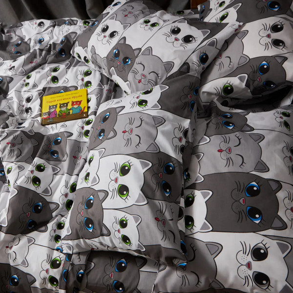 Фото - Комплект постільної білизни Moon&Star Бязь Gold Люкс Furry Friends 160х220 (MS-820009260)