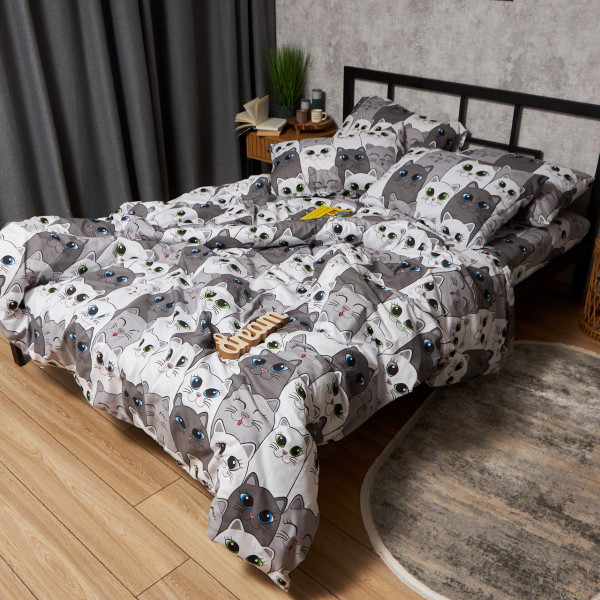 Фото - Комплект постельного белья Moon&Star Бязь Gold Люкс Furry Friends King Size 220x240 нав. 4х70х70 (MS-820009244)