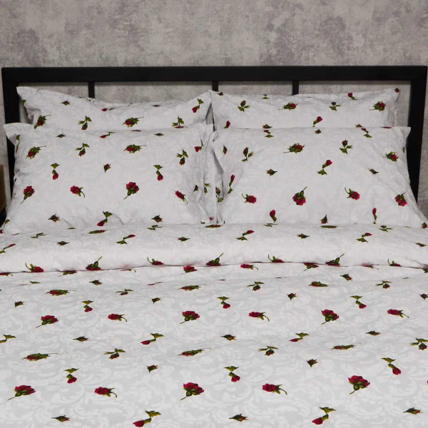 Фото - Комплект постільної білизни Moon&Star прост. 220х240 + 2 нав. 70х70 Бязь Gold Люкс Romantic Rose (MS-880000383)