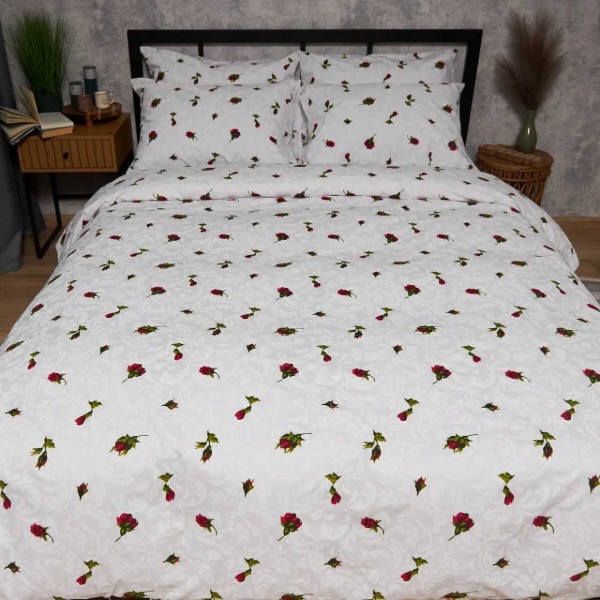 Фото - Комплект постельного белья Moon&Star Бязь Gold Люкс Romantic Rose 160х220 нав. 2х50х70 (MS-820009681)