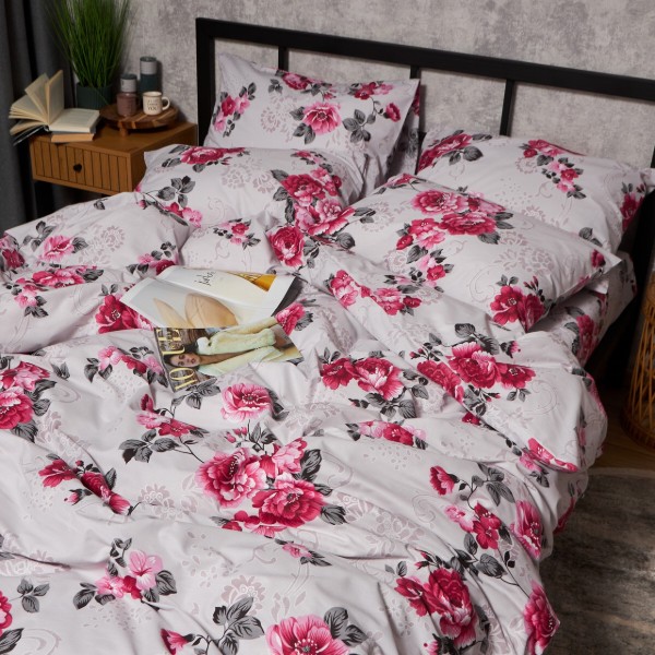 Фото - Комплект постельного белья Moon&Star Бязь Gold Люкс Rose Whisper 175х210 нав. 2х70х70 (MS-820009702)