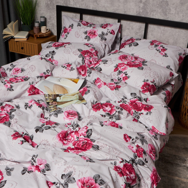 Фото - Комплект постільної білизни Moon&Star Бязь Gold Люкс Rose Whisper 175х210 нав. 4х70х70 (MS-820009704)
