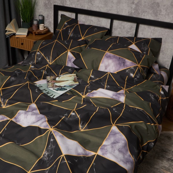 Фото - Наволочка Moon&Star набор Микросатин Premium Golden Marble 50х50 2 шт. (MS-840001478)
