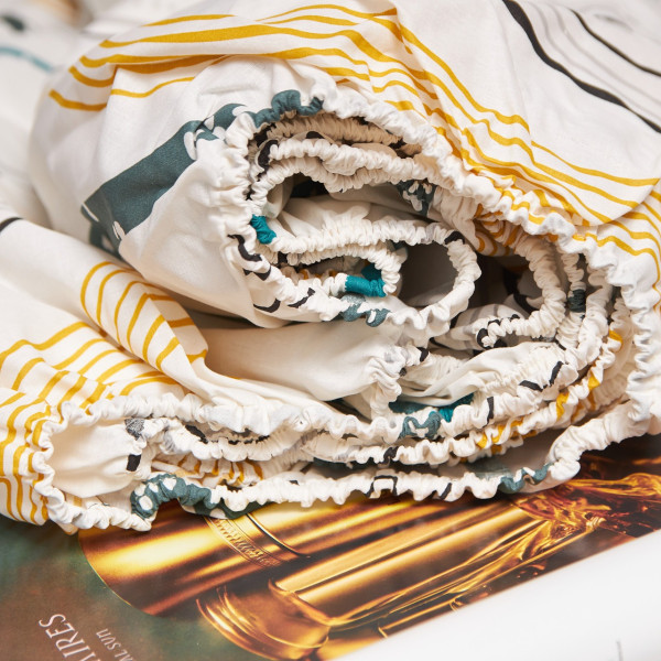 Фото - Простирадло односпальне Moon&Star Natural Waves Бязь Gold Люкс 120х190х20 см (MS-850001287)