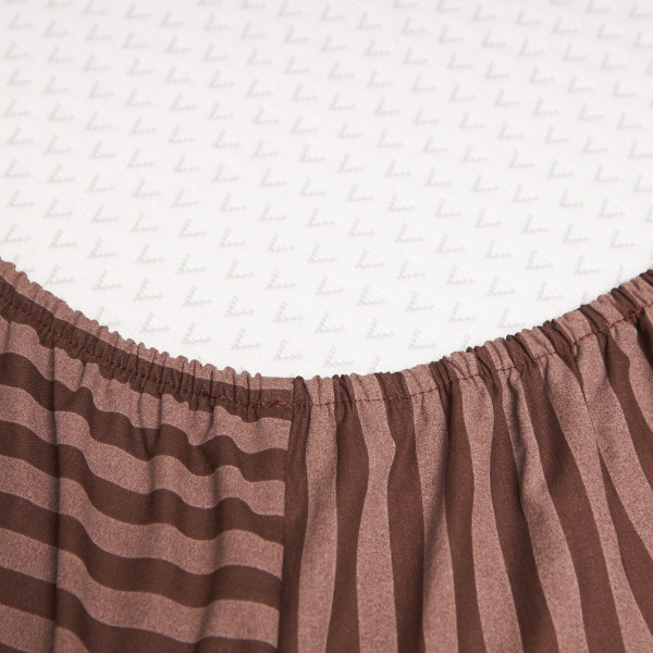 Фото - Простирадло односпальне Moon&Star Espresso Lines Бязь Gold Люкс 120х200х25 см (MS-850001188)