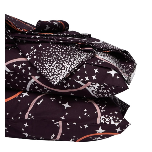 Фото - Комплект постільної білизни Moon&Star Бязь Gold Люкс Cosmic Vibes 200х220 см нав. 40х60 2 шт. (MS-890000204)