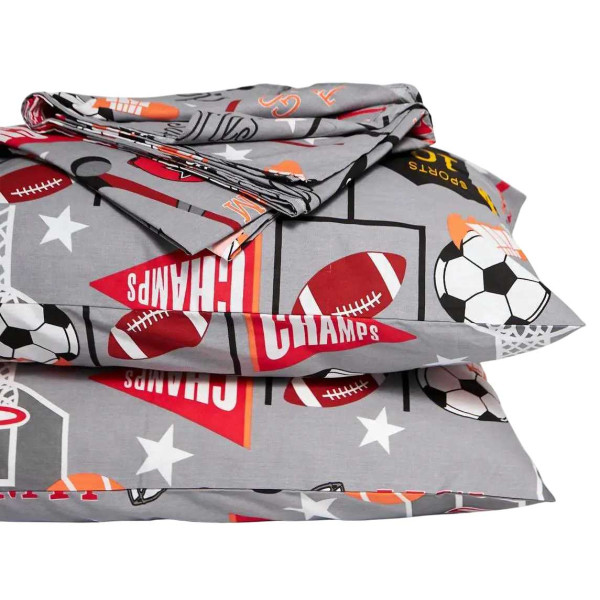 Фото - Комплект постільної білизни Moon&Star Бязь Gold Люкс Champion’s Rest 200х220 см нав. 50х70 2 шт. (MS-880000115) Фото - Комплект постільної білизни Moon&Star Бязь Gold Люкс Champion’s Rest 200х220 см нав. 50х70 2 шт. (MS-880000115)