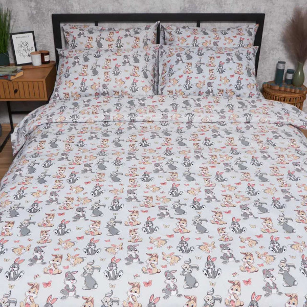 Фото - Комплект постільної білизни Moon&Star Бязь Gold Люкс Bunny Dreams 200х220 см нав. 50х70 2 шт. (MS-880000055)