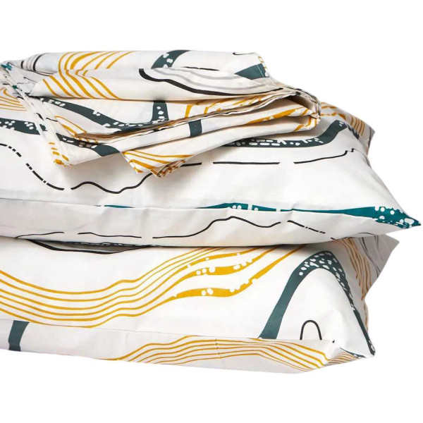 Фото - Комплект постільної білизни Moon&Star Бязь Gold Люкс Natural Waves (MS-890000388)