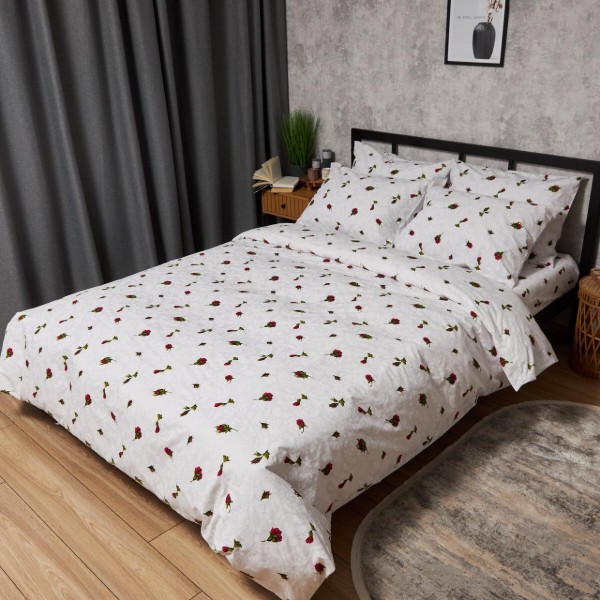 Фото - Комплект постельного белья Moon&Star Бязь Gold Люкс Romantic Rose 175х210 нав. 2х70х70 (MS-820009667)