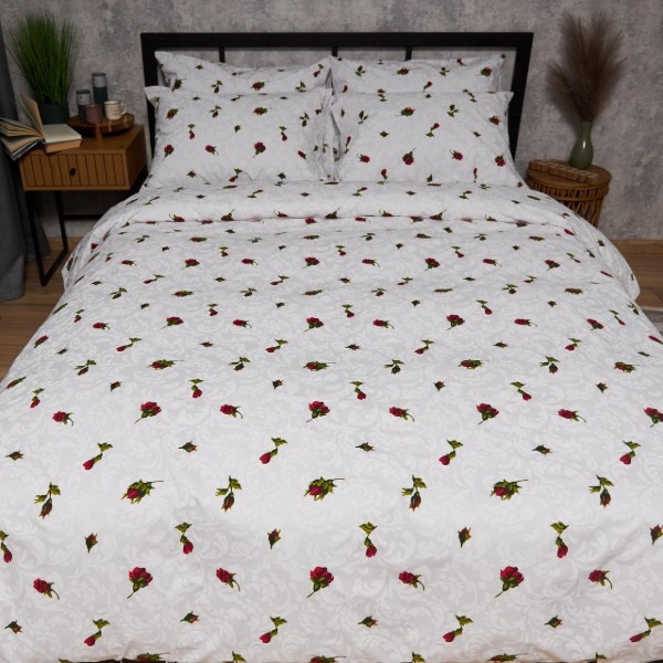 Фото - Комплект постільної білизни Moon&Star Бязь Gold Люкс Romantic Rose 200х220 нав. 50х70 см 2 шт. (MS-880000379)