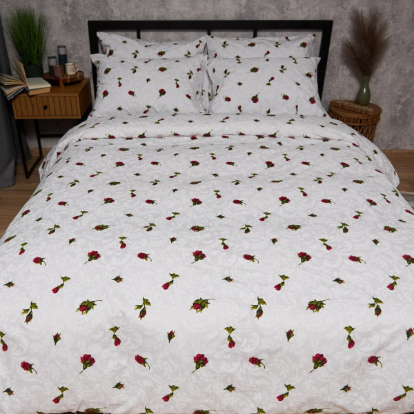 Фото - Комплект постельного белья Moon&Star Бязь Gold Люкс Romantic Rose 180х220 нав. 40х60 см 2 шт. (MS-880000375)