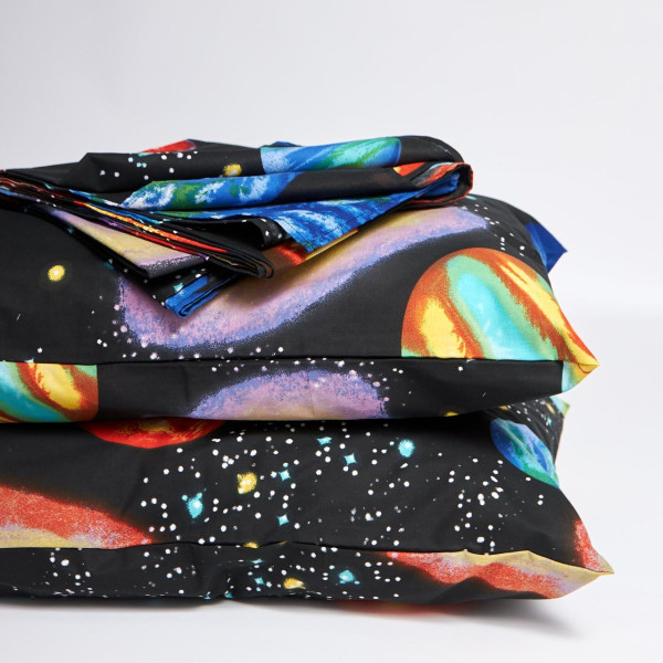 Фото - Комплект постільної білизни Moon&Star Бязь Gold Люкс «Universe Magic» 143х210 см нав. 2х70х70 (MS-820007052)