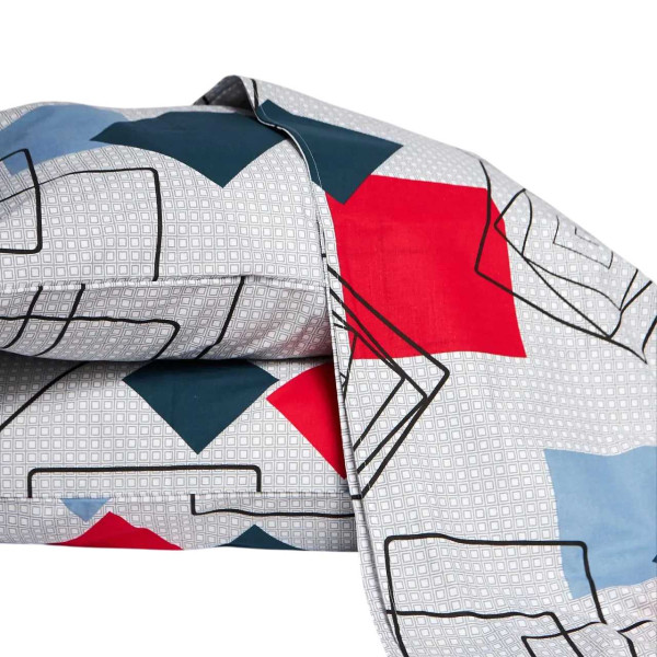 Фото - Комплект постільної білизни Moon&Star прост. 220х240 + 2 нав. 40х60 Бязь Gold Люкс Urban Grid (MS-880000453)