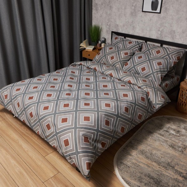 Фото - Комплект постільної білизни Moon&Star Мікросатин Premium Loft Style 143х210 см нав. 50х70 2 шт. (MS-890000706)