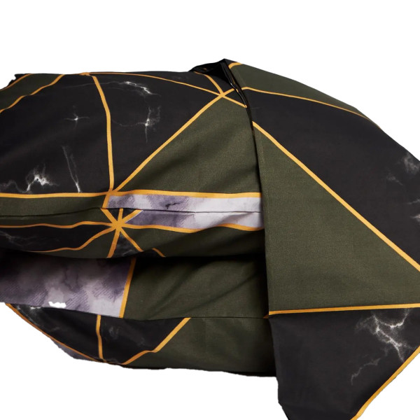 Фото - Комплект постільної білизни Moon&Star Мікросатин Premium Golden Marble 175х210 см нав. 50х70 2 шт. (MS-890000697)