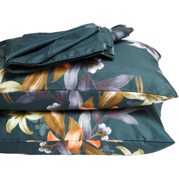 Фото - Комплект постільної білизни Moon&Star прост. 220х240 + 2 нав. 50х70 Мікросатин Premium Floral Nocturne (MS-880000562)