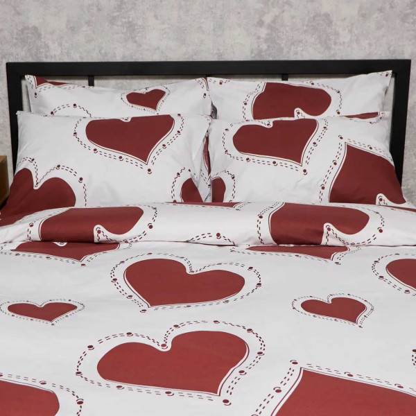 Фото - Комплект постільної білизни Moon&Star Бязь Gold Люкс Romantic Mood 160х220 нав. 2х40х60 (MS-820008770)