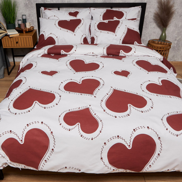 Фото - Комплект постільної білизни Moon&Star Бязь Gold Люкс Romantic Mood King Size 220x240 нав. 2х40х60 (MS-820008750)