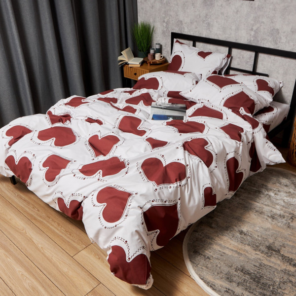 Фото - Комплект постільної білизни Moon&Star Бязь Gold Люкс Romantic Mood King Size 220x240 нав. 2х40х60 (MS-820008750)