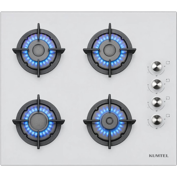 Фото - Варочная панель газовая Kumtel KO-40TAHDF С BLACK GLASS