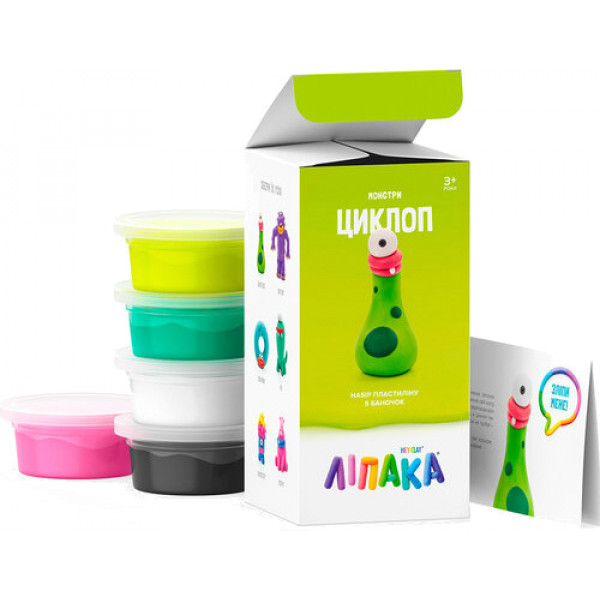 Фото - Пластилин классический Ліпака Набор для лепки (с приложением) Claymate Циклоп